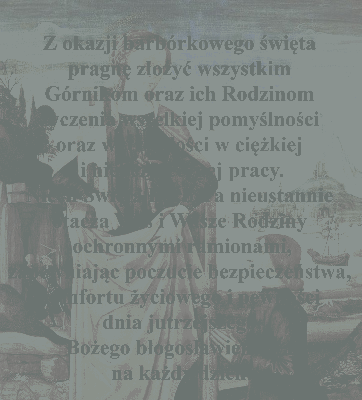 Z okazji barbórkowego święta